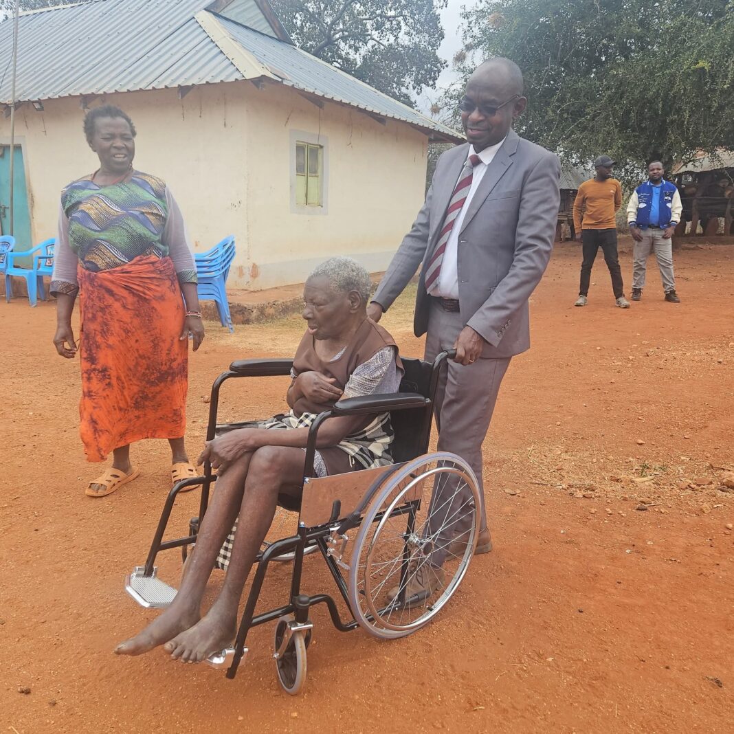 Yatta kwa Vonza MCA Donates Wheelchair to Ailing Centenarian Fb Img 1753206354836