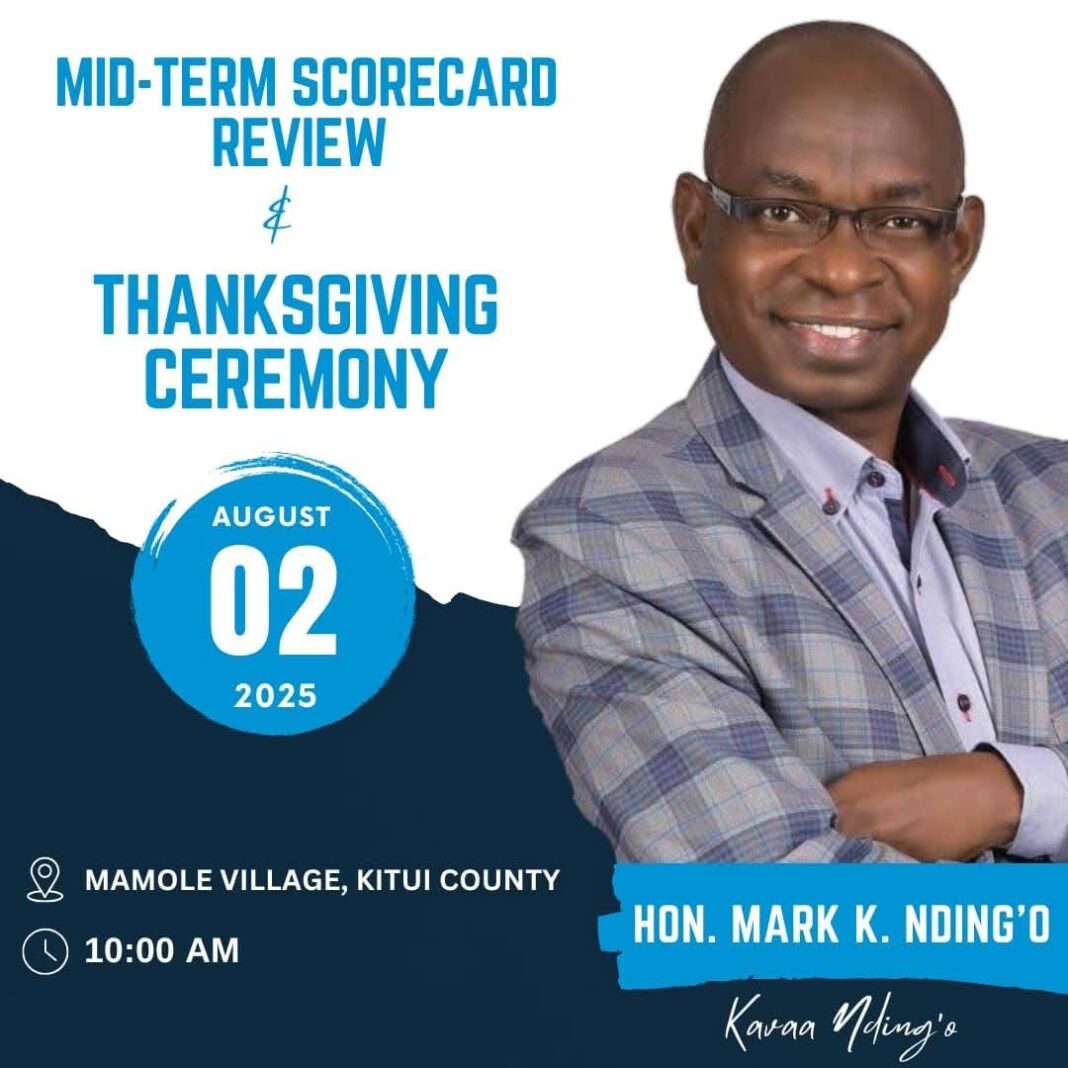 Hon. Mark Nding’o to Host Midterm Scorecard Review and Thanksgiving in Mamole Fb Img 1753760873621