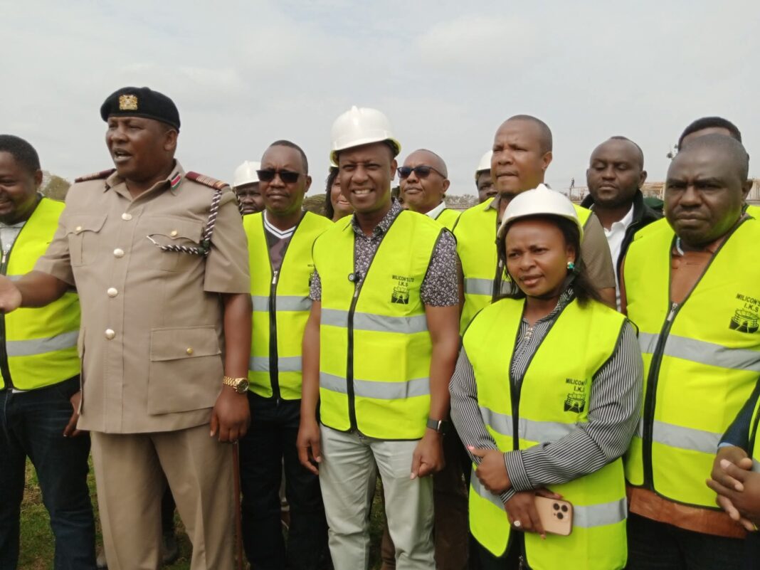 Kitui CECM Mutemi, PS Mueke Inspect Progress at Kitui Stadium Ahead of Mashujaa Day Fb Img 1755621525726