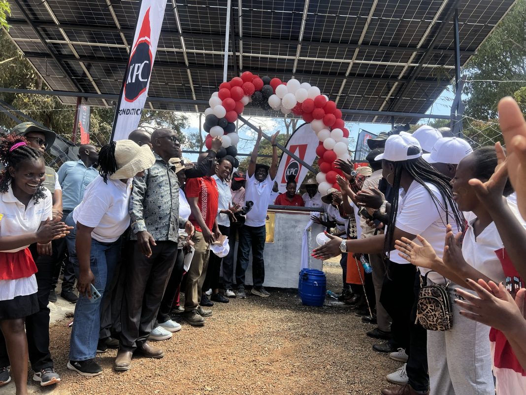 PS Mohamed Liban,DENNIS ITUMBI, Commissions Borehole Equipment at Kitui Teachers Training College Ahead of Mashujaa Day Img 5878