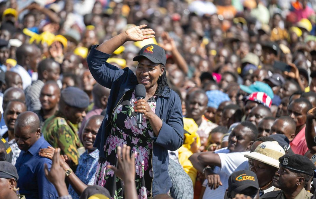 MP Racheal Nyamai Accompanies Ruto as Sh5.1 Billion Tseikuru Road Project Kicks Off MP Racheal Nyamai Accompanies Ruto as Sh5.1 Billion Tseikuru Road Project Kicks Off